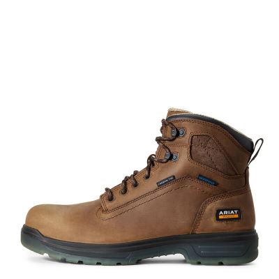 Ariat Turbo 6" H2O CSA Kahverengi Iş Ayakkabıları Erkek (41214-714)